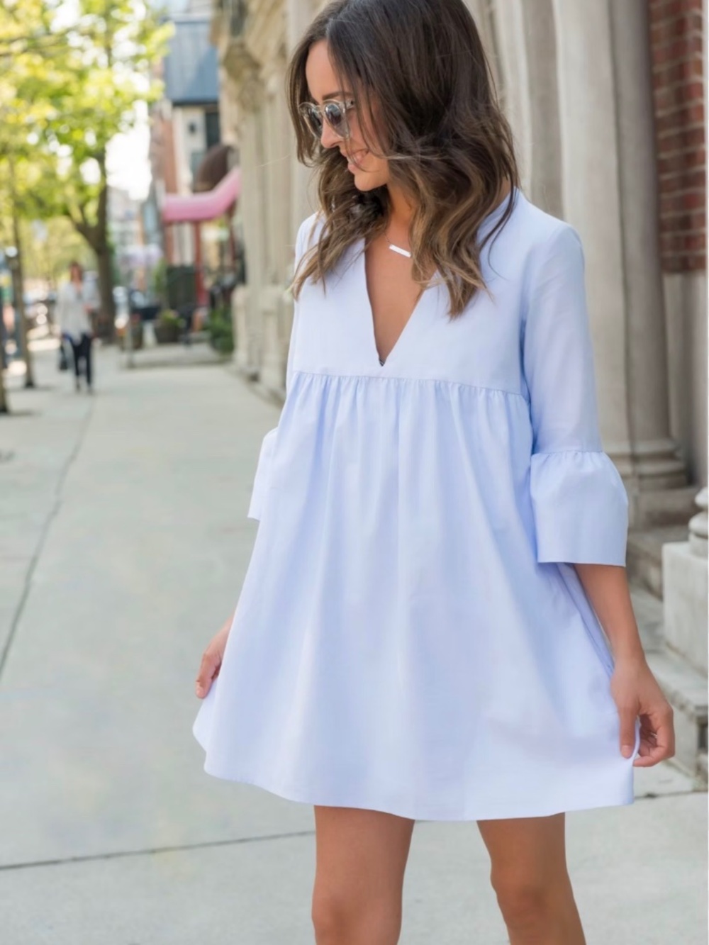 Aritzia Sunday best bell sleeves doll dress